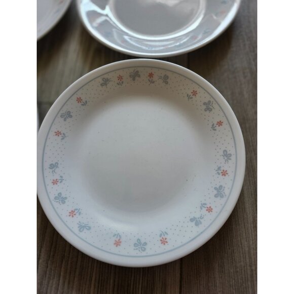Set Of 4 Corelle Country Pride Saucers 7" Floral Design - Picture 2 of 4